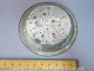 Pie Tin; marked Rice's