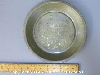 Pie Tin; marked Mrs. Robbinson's - For Restaurant Pies