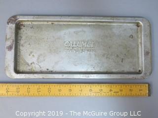 Baking Tin; marked Calumet Baking Powder