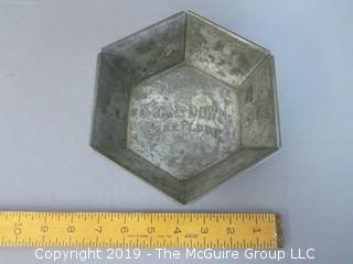 Hexagonal Baking Tin; marked Swan's Down Cake Flour