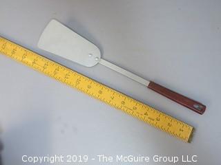 Slotted Spatula with plastic handle; marked Kaylan