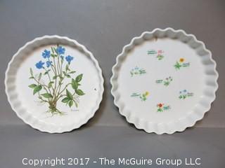 (2) tart plates 