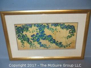 (5) framed art photos, matted under glass  