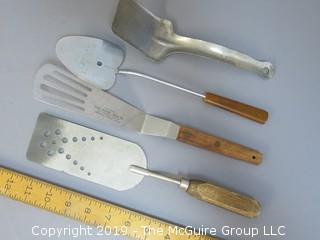 Collection of Slotted and Solid Spatulas