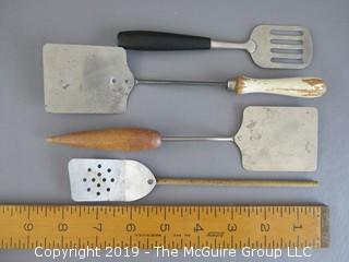 Children's (4) Toy Spatulas; some wood handled