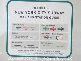 Collection of NY Ephemera including 1966 NYC Subway map