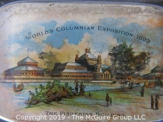 1893 Columbian Exposition glass paperweight