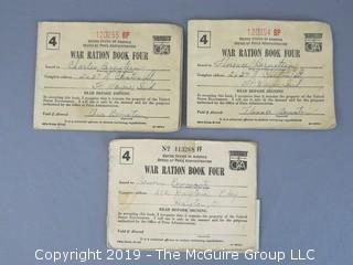 WW II Ration Books with Coupons