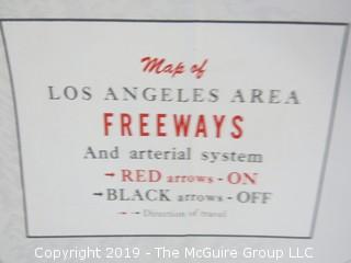 Collection of Ephemera including Los Angeles and Vicinity Freeways circa 1960's