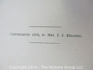 1892 Cookbook: "Science in the Kitchen" by Mrs. E.E. Kellogg - WILL SHIP ALL ITEMS 