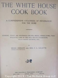 1904  White House Cookbook  - WILL SHIP ALL ITEMS

