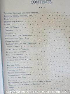 1904  White House Cookbook  - WILL SHIP ALL ITEMS

