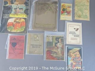 1920's Collection of Food Pamphlets and Recipe Books