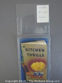 Collection of Food Pamphlets and Recipe Books as far back as 1898