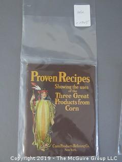 1920's Collection of Food Pamphlets and Recipe Books