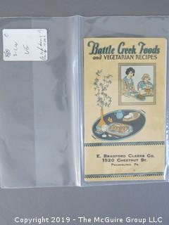 1920's Collection of Food Pamphlets and Recipe Books