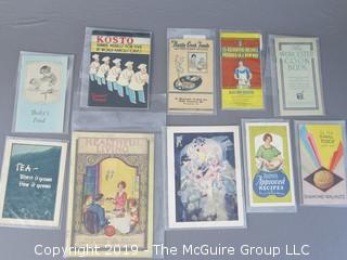 1920's Collection of Food Pamphlets and Recipe Books