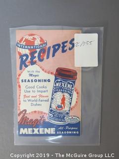 1930's Collection of Food Pamphlets and Recipe Books