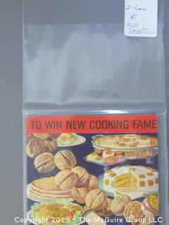 1930's Collection of Food Pamphlets and Recipe Books