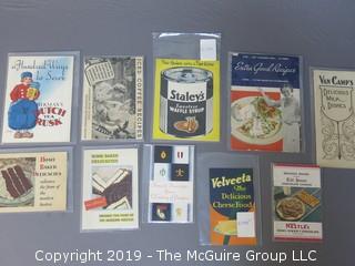 1930's Collection of Food Pamphlets and Recipe Books