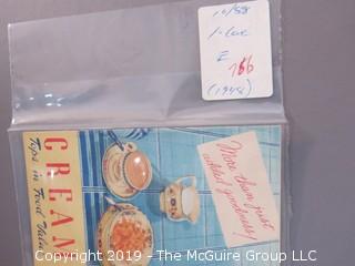 1930's and 40's Collection of Food Pamphlets and Recipe Books