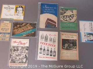 1940's Collection of Food Pamphlets and Recipe Books