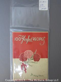 1930's Collection of Food Pamphlets and Recipe Books