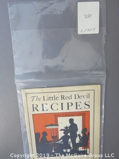 1920's Collection of Food Pamphlets and Recipe Books