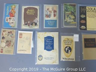 1920's Collection of Food Pamphlets and Recipe Books