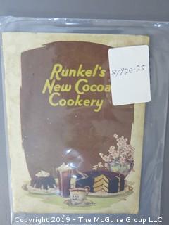 1920's Collection of Food Pamphlets and Recipe Books