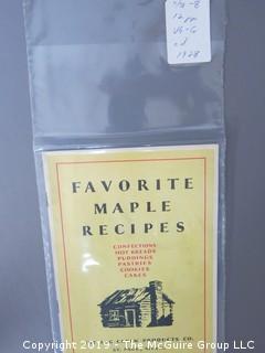 1920's Collection of Food Pamphlets and Recipe Books