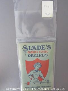 1920's Collection of Food Pamphlets and Recipe Books