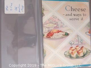 1920's Collection of Food Pamphlets and Recipe Books