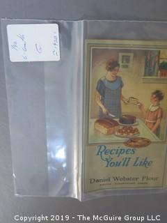 1920's Collection of Food Pamphlets and Recipe Books