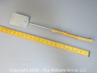 Spatula with wood handle; unpainted; marked Valiant; Japan