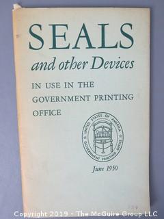 Book Title: "Seals and Other Devices in Use in the Government Printing Office"; June 1950  WILL SHIP