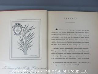 Book Title: "The Script Letter: Its Form, Construction and Application";  author Tommy Thompson; 1947; published by The Studio Ltd., London  WILL SHIP