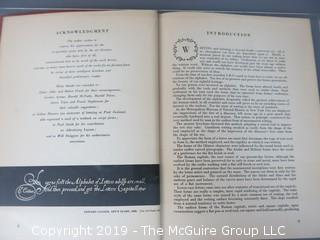 Book Title: "The Script Letter: Its Form, Construction and Application";  author Tommy Thompson; 1947; published by The Studio Ltd., London  WILL SHIP