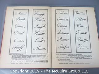 Book Title: "The Script Letter: Its Form, Construction and Application";  author Tommy Thompson; 1947; published by The Studio Ltd., London  WILL SHIP