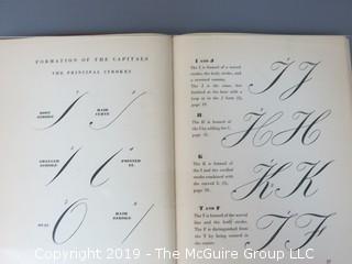 Book Title: "The Script Letter: Its Form, Construction and Application";  author Tommy Thompson; 1947; published by The Studio Ltd., London  WILL SHIP