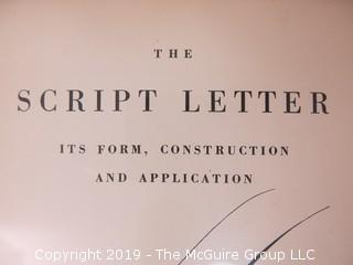 Book Title: "The Script Letter: Its Form, Construction and Application";  author Tommy Thompson; 1947; published by The Studio Ltd., London  WILL SHIP