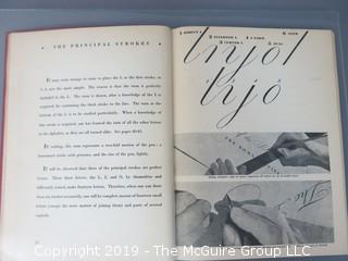 Book Title: "The Script Letter: Its Form, Construction and Application";  author Tommy Thompson; 1947; published by The Studio Ltd., London  WILL SHIP