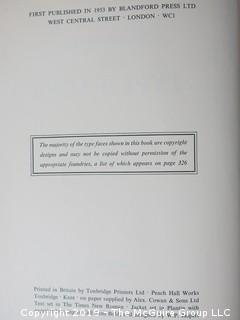 Book Title: "Encyclopedia of Typefaces"; authored by W. Turner Berry and A.F. Johnson; 1953; Blandford Press Ltd; London