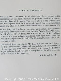 Book Title: "Encyclopedia of Typefaces"; authored by W. Turner Berry and A.F. Johnson; 1953; Blandford Press Ltd; London