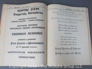 Book Title: "Handbook of Early Advertising Art"; authored by Clarence P. Hornung; 3rd Edition; 1956; published by Dover  WILL SHIP