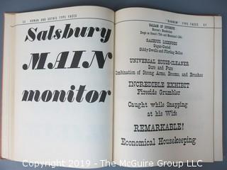 Book Title: "Handbook of Early Advertising Art"; authored by Clarence P. Hornung; 3rd Edition; 1956; published by Dover  WILL SHIP