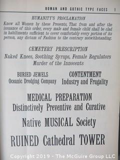 Book Title: "Handbook of Early Advertising Art"; authored by Clarence P. Hornung; 3rd Edition; 1956; published by Dover  WILL SHIP