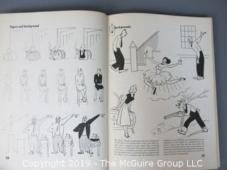 Book Title: "A Complete Guide to Professional Cartooning"; authored by Gene Byrnes; 1950; printed by the Polygraphic Company of America; published by Bell; PA