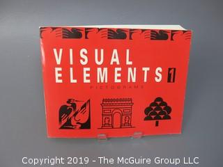 Book Title: "Visual Elements 1: Pictograms"; produced by Blount and Co, NJ and published by Rockport, MA;  1988