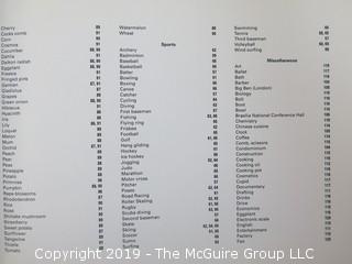 Book Title: "Visual Elements 1: Pictograms"; produced by Blount and Co, NJ and published by Rockport, MA;  1988